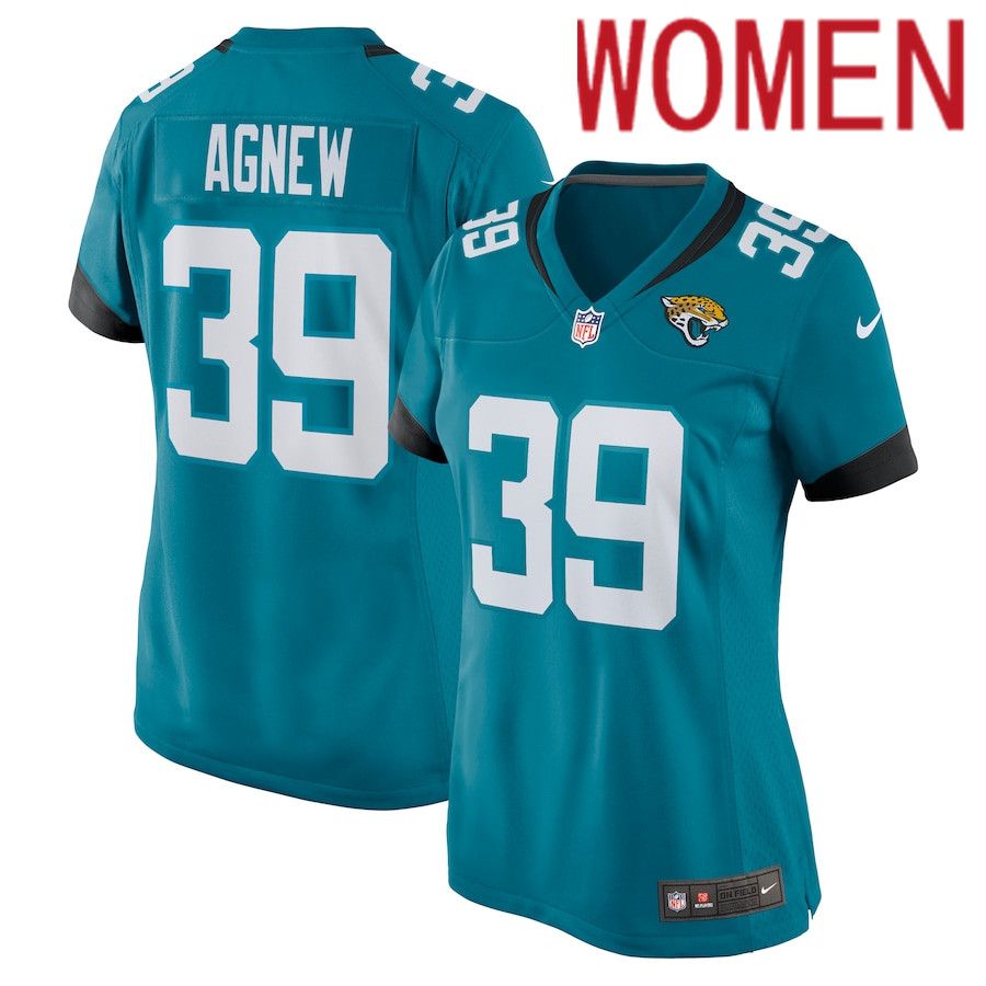Women Jacksonville Jaguars #39 Jamal Agnew Nike Green Nike Game NFL Jersey->women nfl jersey->Women Jersey